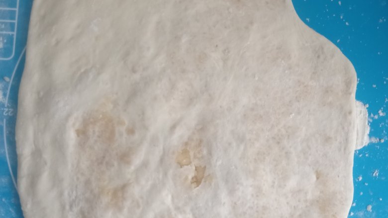 油酥饼,包起收口,擀薄