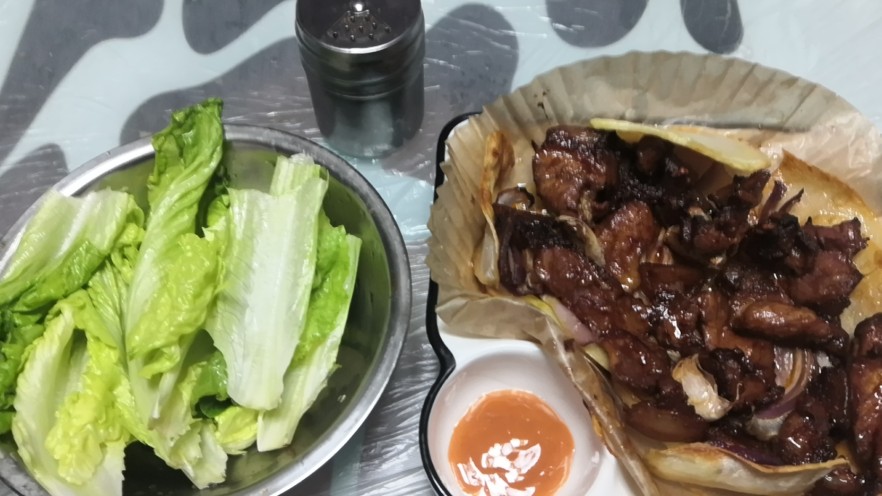 空气炸锅烤五花肉