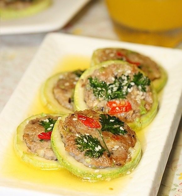 西葫芦肉饼