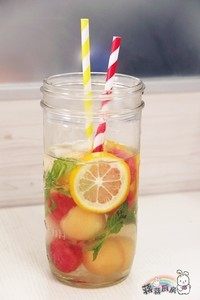 缤纷果球气泡水,做了一大壶当水喝炒鸡suang!