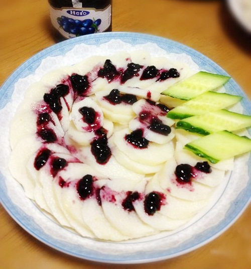 蓝莓山药片