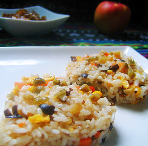 榨菜蛋炒饭