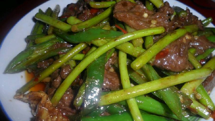 生炒牛肉..