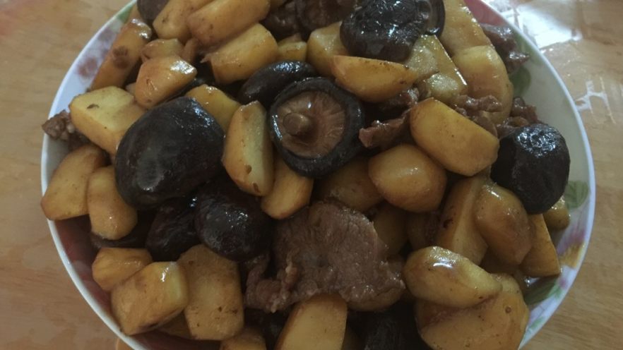 香菇马蹄炒牛肉