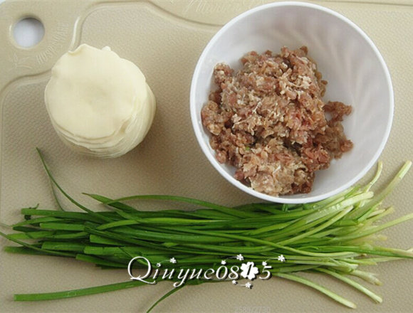 地方菜 河南锅贴,准备食材