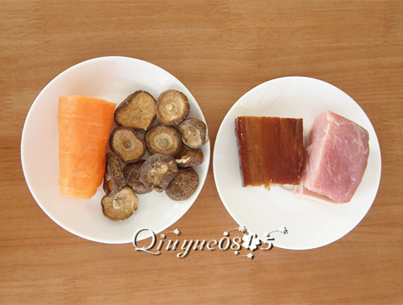 地方菜 粤式煲咸饭,准备其他食材