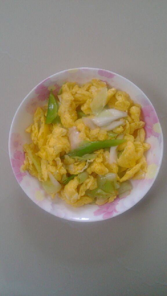 大葱炒鸡蛋