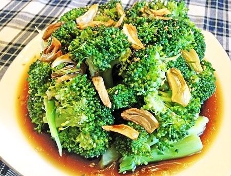 蒜片西兰花