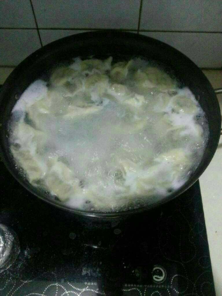 五种蔬菜猪肉馅饺子,开水下过煮
