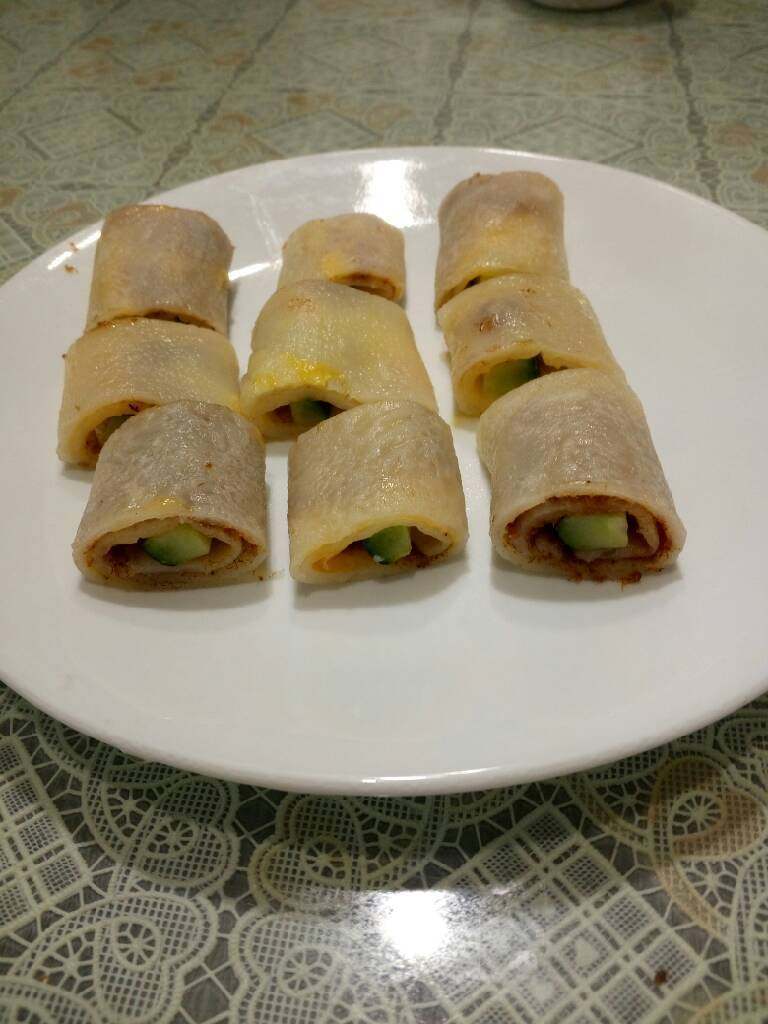 肉松卷饼