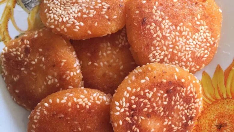 南瓜饼,出锅，有没有流口水哦