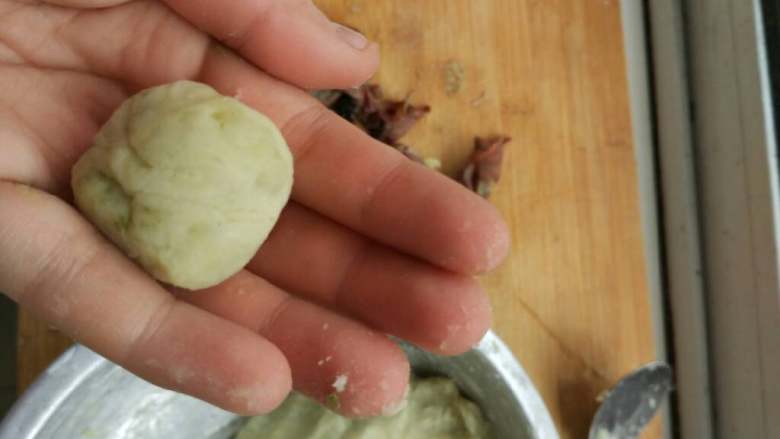 抹茶巧克力流沙地瓜丸子,。。