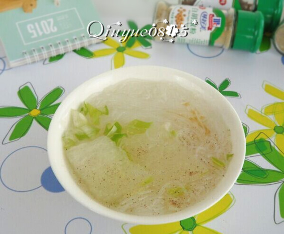 冬瓜粉丝汤#健康美颜餐#