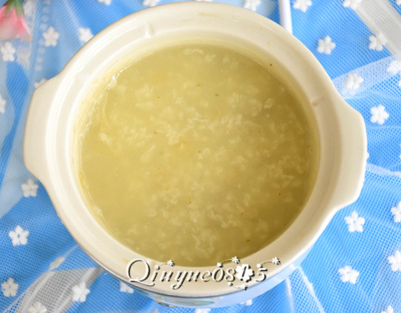 桃花粥#健康美颜餐#,煮至自己喜欢的粘稠度