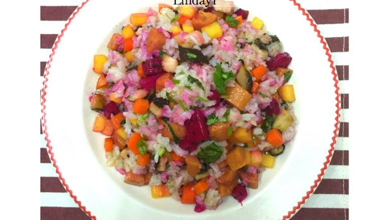 五彩扬州炒饭#健康美颜餐#