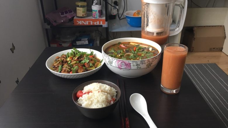 三杯鸡,开动