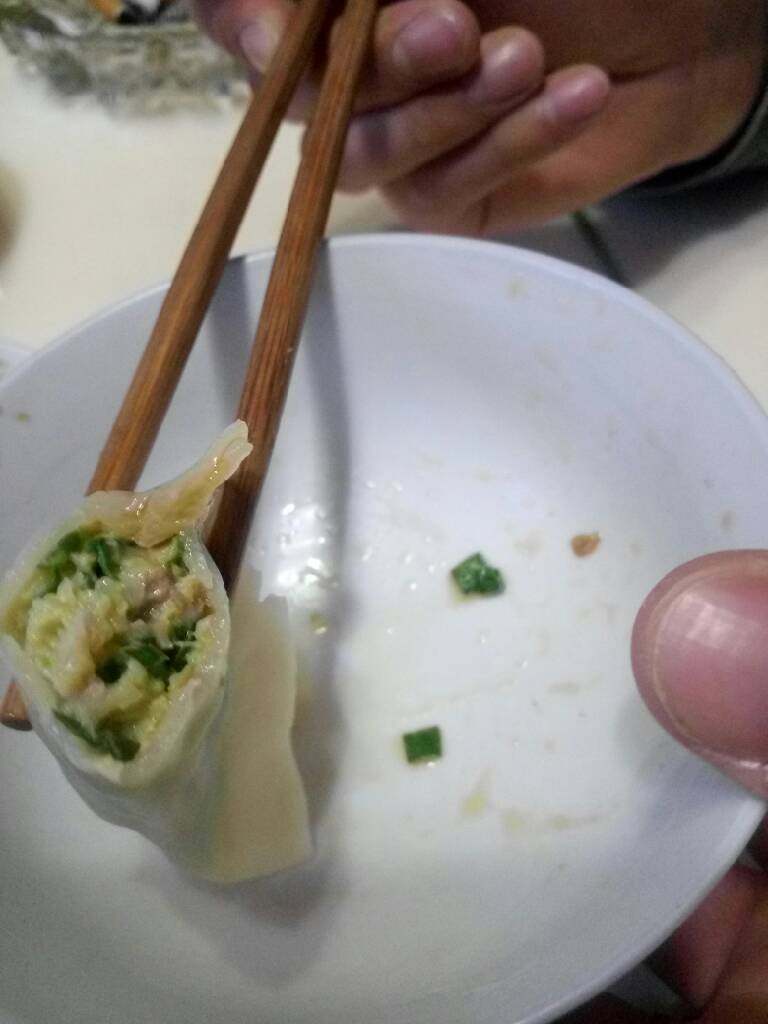 韭菜饺子,还可以吧