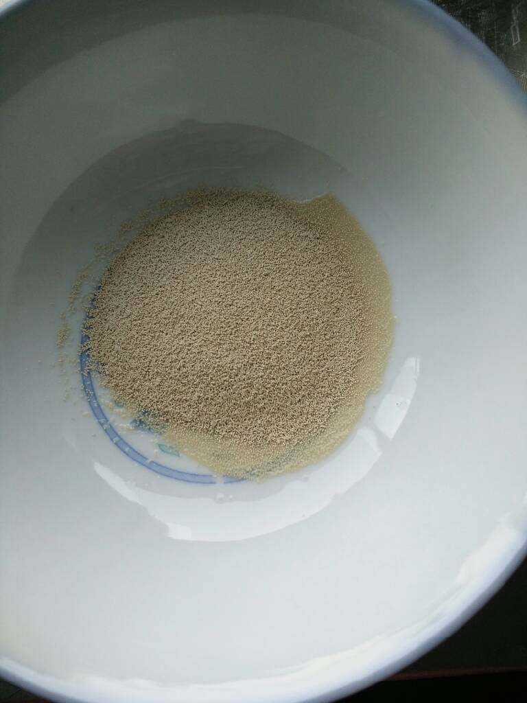 菜包子,酵母粉适量,用温水化开