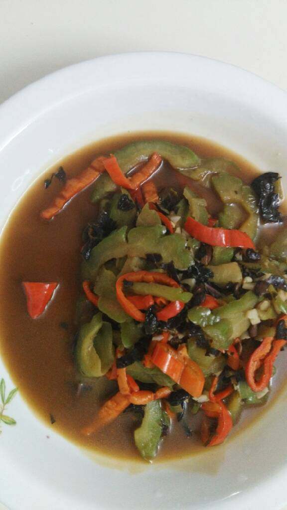 豆豉 紫苏炒苦瓜