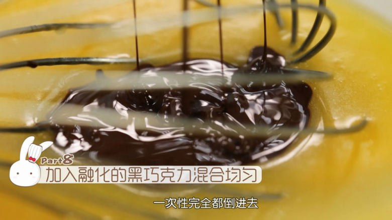 布朗尼,然后把融化好的巧克力加入到黄油里面混合均匀,布朗尼好不好吃,就看你的巧克力的品质了,黄油中的糖建议不要减少,如果你觉得太甜,可以选用可可含量更好的巧克力来降低甜度,可可含量越高的巧克力越贵,但也越苦,我这个是55%可可含量的法芙娜巧克力,它的甜度跟普通牌子的苦甜巧克力甜度差不多,所以大家也可以用普通的苦甜巧克力来制作