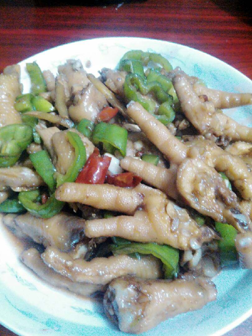 青椒爆炒鸡爪