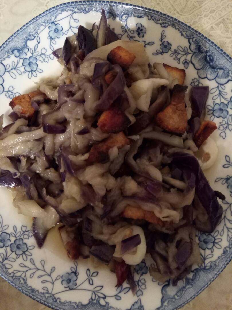 油渣炒茄子