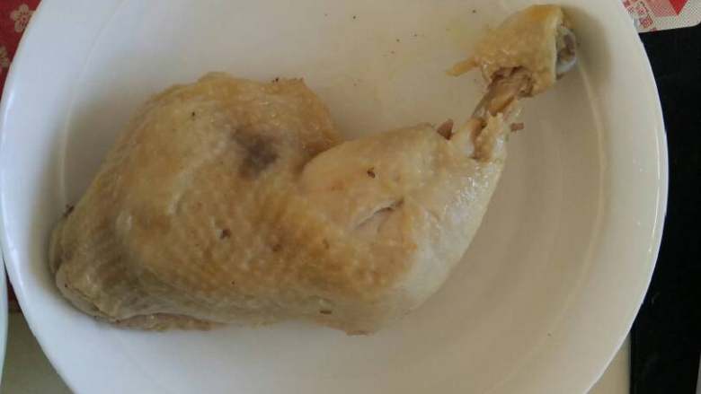 盐焗鸡腿(电饭煲版),好了之后即可出锅。