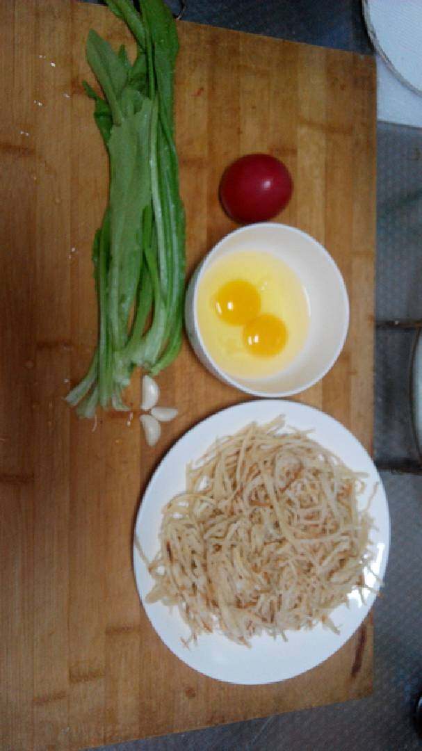 炒饼,准备菜码~因人数多少而加量