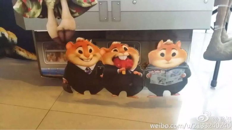 疯狂动物成爪爪冰淇淋。,看电影的时候有没有被萌到?