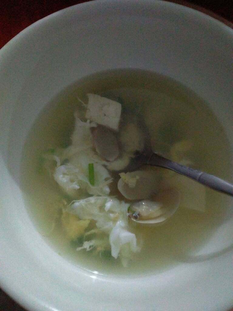蛤蜊豆腐汤