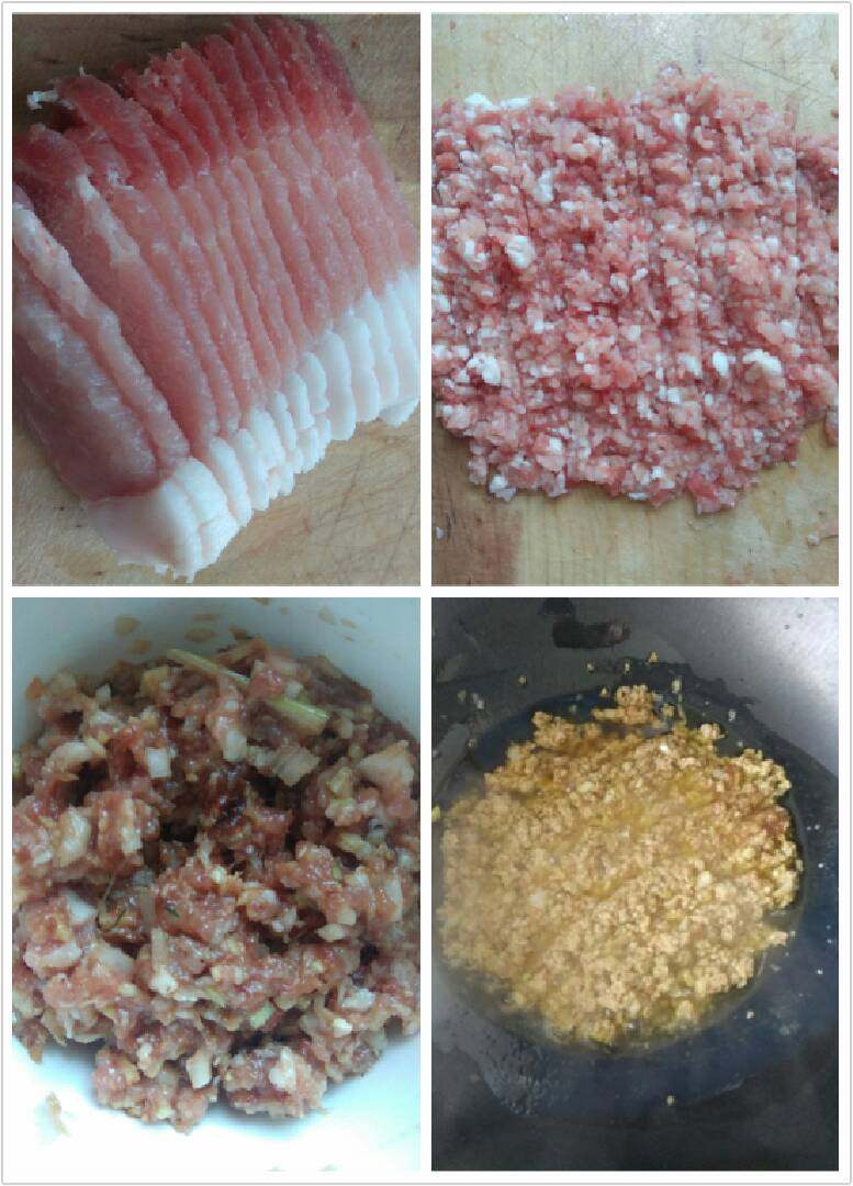 渭南蒸饺,开始备饺子馅~饺子馅可以根据自己的口味准备菜,喜欢吃什么就做什么的,但凡是好吃又富有营养的材料通通都可以作馅。这里我就先说我们那里最常做的饺子馅吧,将<a style='color:red;display:inline-block;' href='/shicai/ 7436'>大肉</a>切碎,放入料酒,生姜,花椒粉,酱油,食用油进行腌制,大概十分钟,锅里放食用油(注意多放点)油七八分热开始放肉,立即搅拌均匀,等肉发白后关火,也不需要肉熟,用热油过一下将肉散开,用备后用