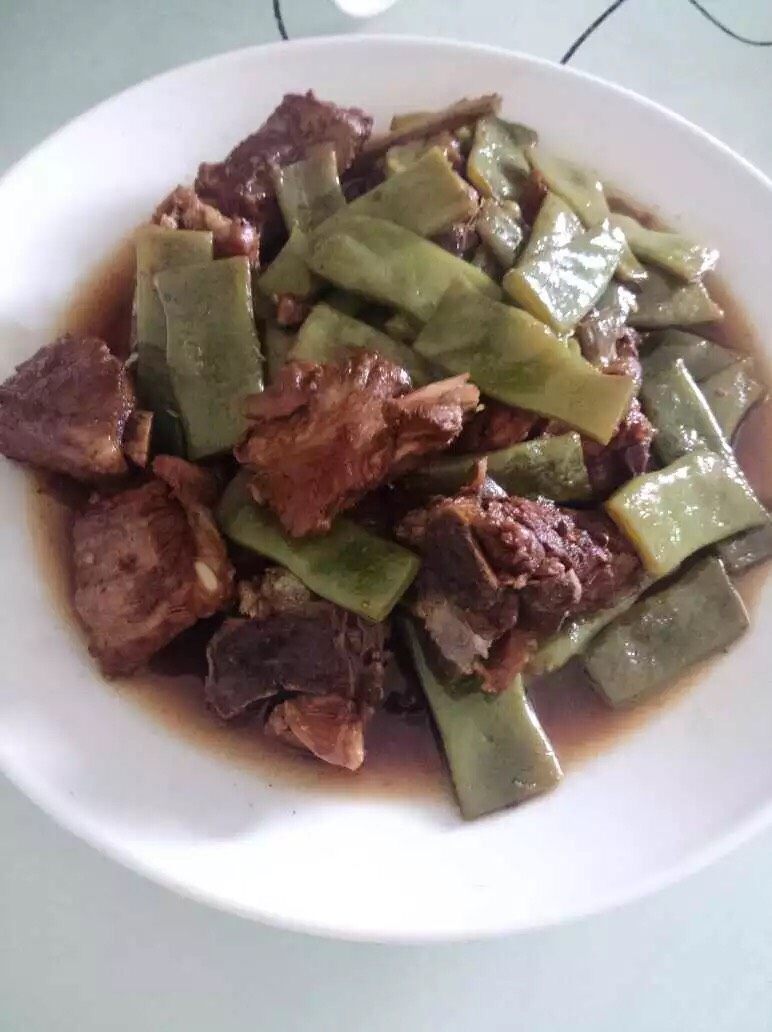 红烧排骨豆角