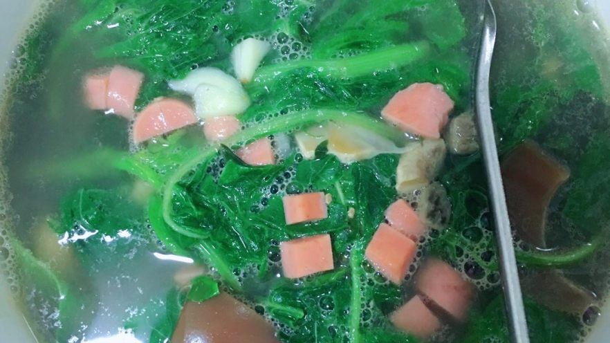 水煮白苋菜