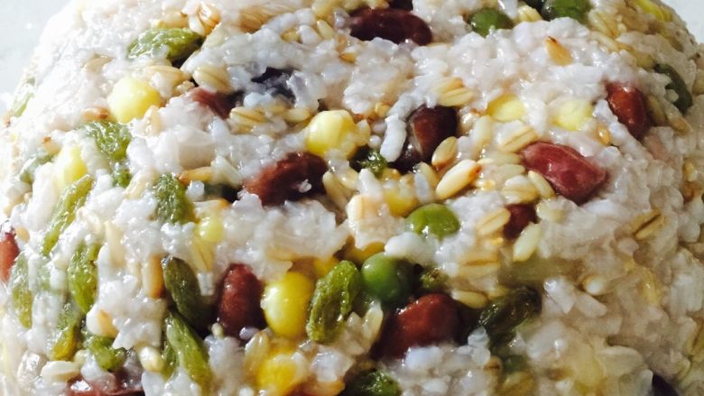 八宝饭,材料混合蒸熟