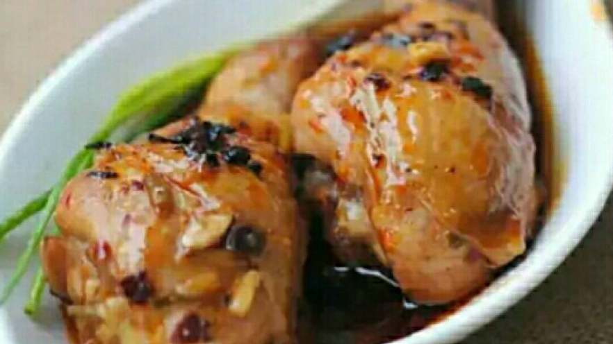 豆豉酱蒸鸡腿