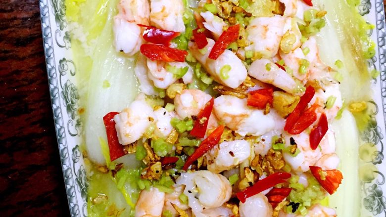 上汤虾仁娃娃菜