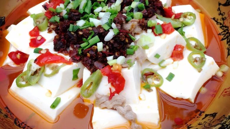 麻辣清蒸豆腐