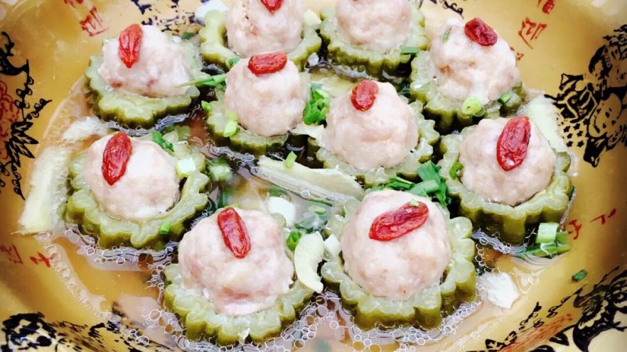 苦瓜蒸肉圆