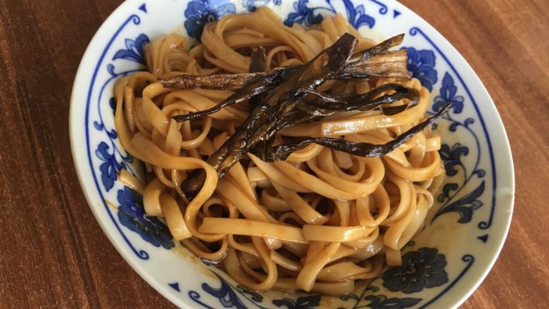葱油拌面,成品