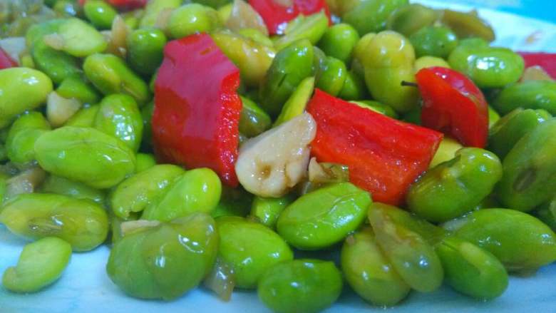 蒜香脆豆,上菜了