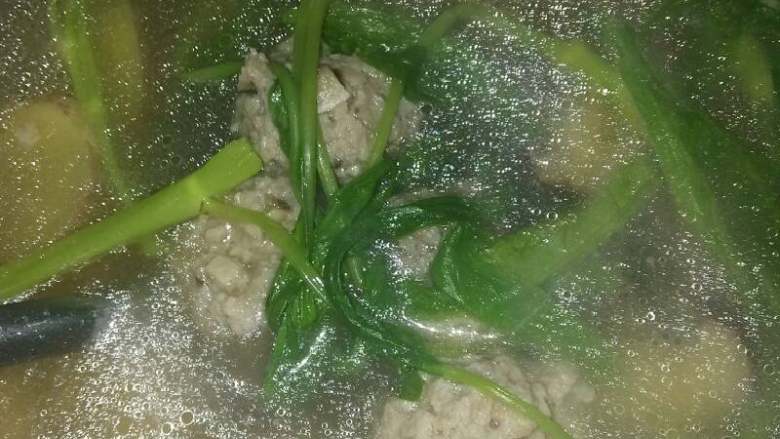 香菇肉丸汤,浓浓的香菇味,好美味呀