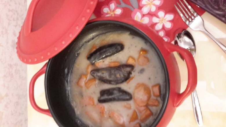 西餐,忌廉鸡茸海参