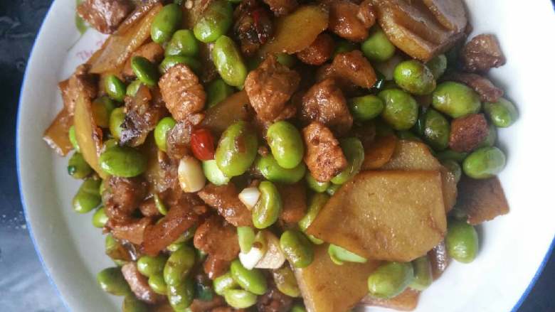 土豆毛豆肉