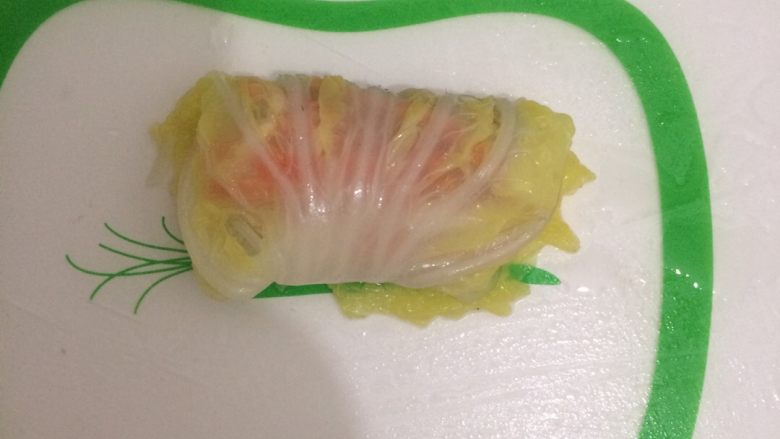 莲花白菜包,卷起来,像春卷一样