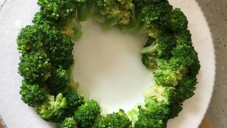 什锦西兰花,西兰花过凉水码盘