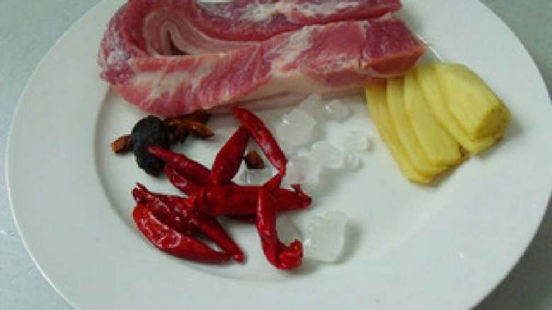 香嫩红烧肉,准备好以上等材料
