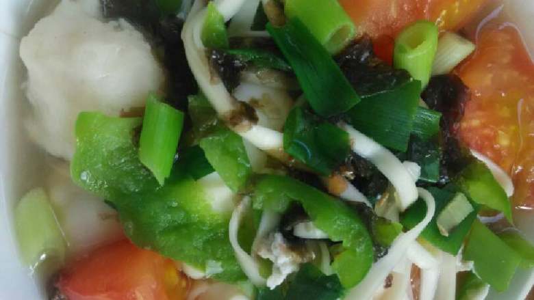 西红柿鸡蛋面,出锅