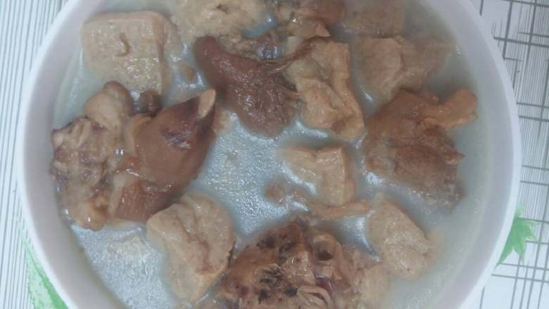 飞豆腐猪蹄冻