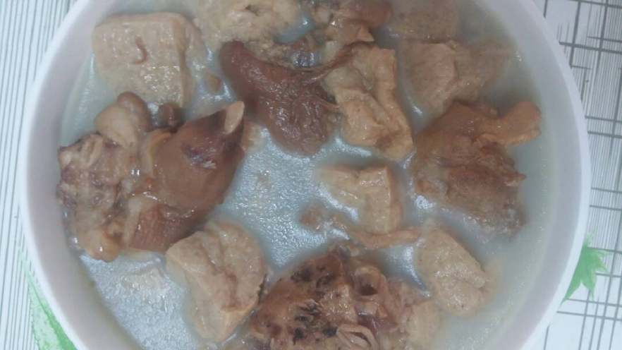 飞豆腐猪蹄冻