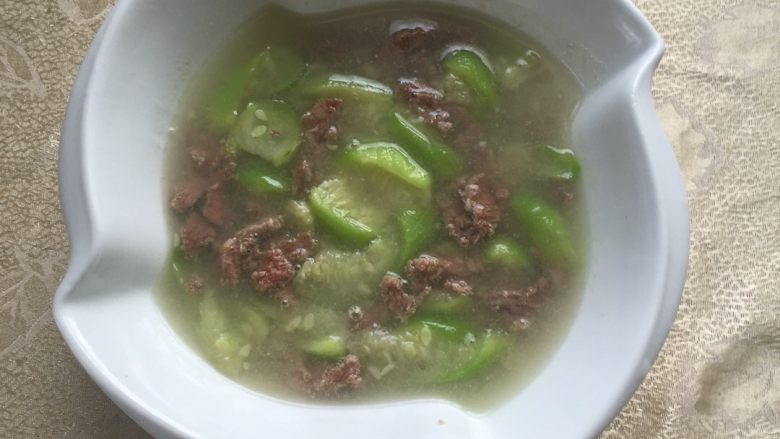 丝瓜牛肉汤